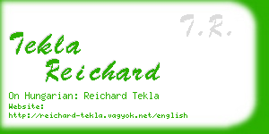tekla reichard business card